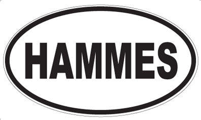 HAMMES - Oval Sticker