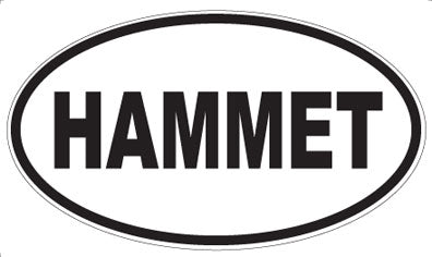 HAMMET - Oval Sticker