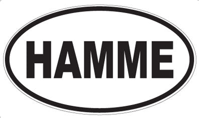 HAMME - Oval Magnet
