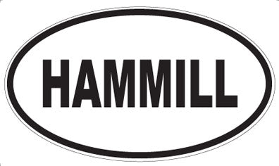 HAMMILL - Oval Magnet