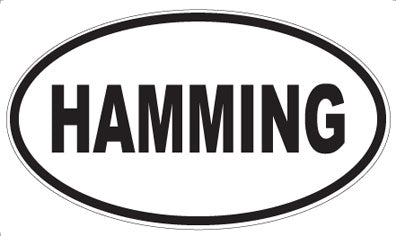 HAMMING - Oval Magnet