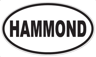 HAMMOND - Oval Sticker