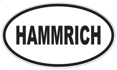 HAMMRICH - Oval Magnet