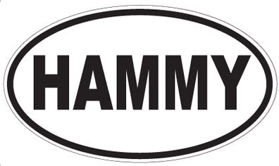 HAMMY - Oval Sticker
