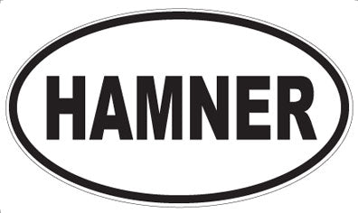HAMNER - Oval Sticker