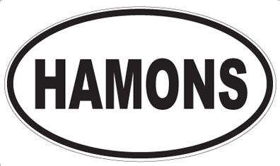 HAMONS - Oval Sticker