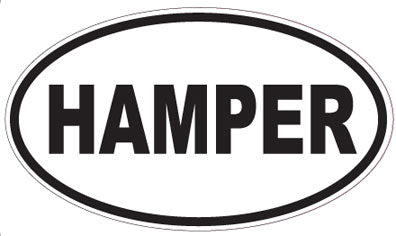 HAMPER - Oval Sticker