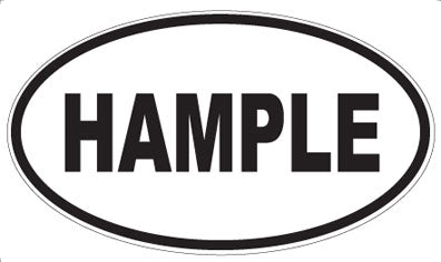 HAMPLE - Oval Sticker
