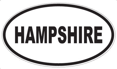 HAMPSHIRE - Oval Magnet