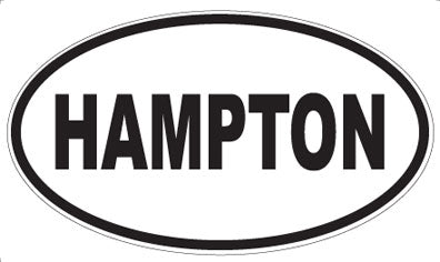 HAMPTON - Oval Magnet