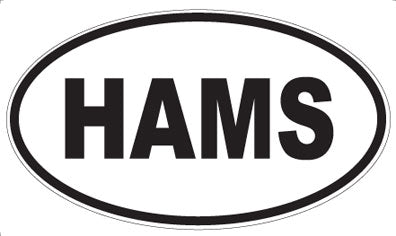 HAMS - Oval Sticker