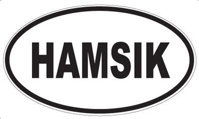 HAMSIK - Oval Sticker