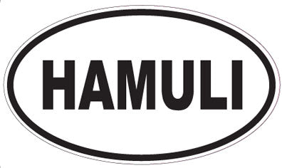 HAMULI - Oval Sticker