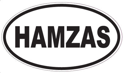 HAMZAS - Oval Sticker