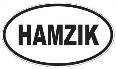 HAMZIK - Oval Sticker