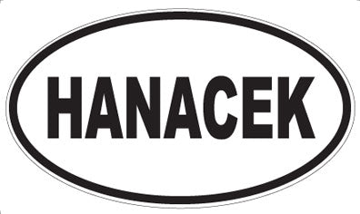 HANACEK - Oval Sticker