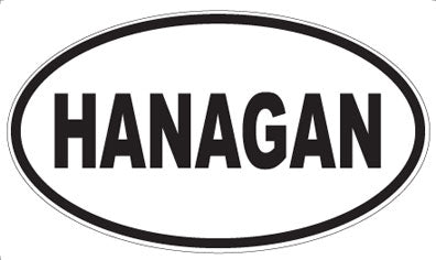 HANAGAN - Oval Magnet