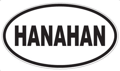 HANAHAN - Oval Sticker