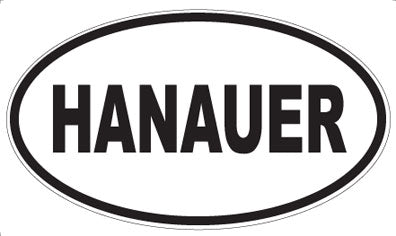 HANAUER - Oval Magnet