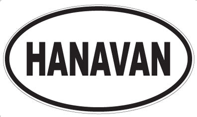 HANAVAN - Oval Sticker