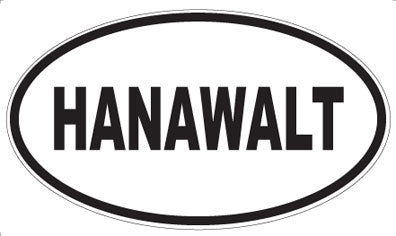 HANAWALT - Oval Magnet