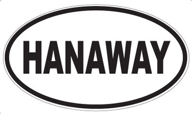 HANAWAY - Oval Sticker