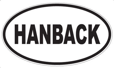 HANBACK - Oval Sticker