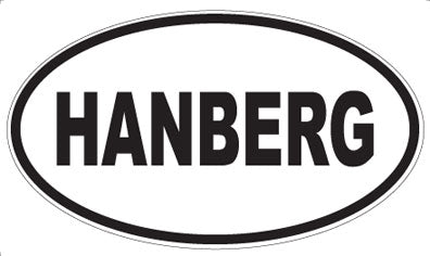 HANBERG - Oval Magnet