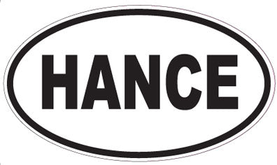 HANCE - Oval Sticker