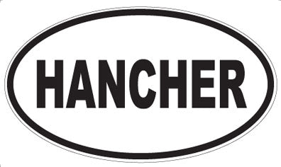 HANCHER - Oval Magnet