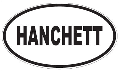 HANCHETT - Oval Sticker