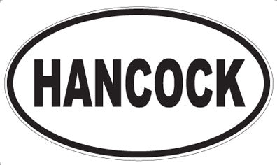 HANCOCK - Oval Sticker