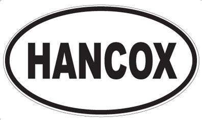 HANCOX - Oval Sticker