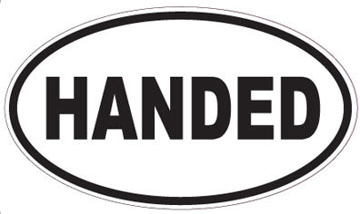 HANDED - Oval Sticker