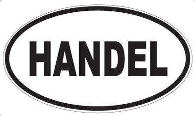 HANDEL - Oval Sticker