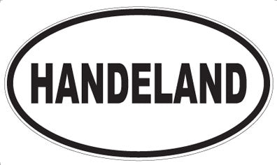 HANDELAND - Oval Sticker