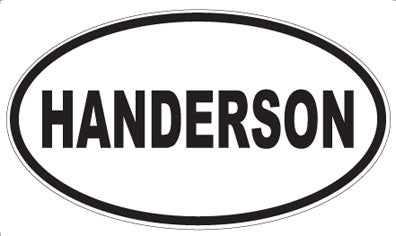 HANDERSON - Oval Magnet