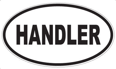 HANDLER - Oval Sticker