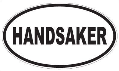 HANDSAKER - Oval Sticker