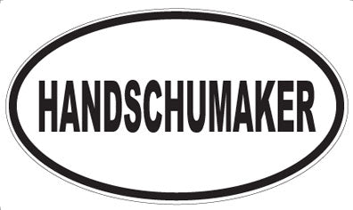 HANDSCHUMAKER - Oval Sticker