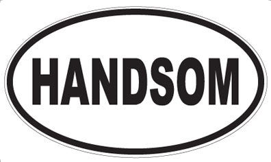 HANDSOM - Oval Sticker