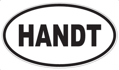 HANDT - Oval Sticker
