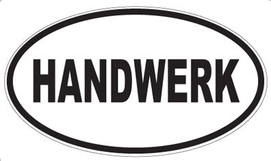 HANDWERK - Oval Sticker
