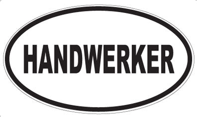 HANDWERKER - Oval Magnet