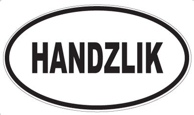 HANDZLIK - Oval Sticker