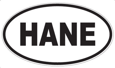 HANE - Oval Sticker