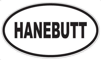 HANEBUTT - Oval Magnet