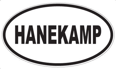 HANEKAMP - Oval Sticker