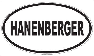 HANENBERGER - Oval Magnet
