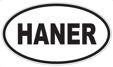 HANER - Oval Sticker